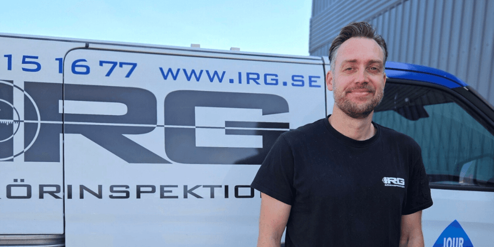 ”Jag är väldigt stolt över den egenutvecklade IRG-metoden” – Philip Hellström, VD IRG Rörinspektion