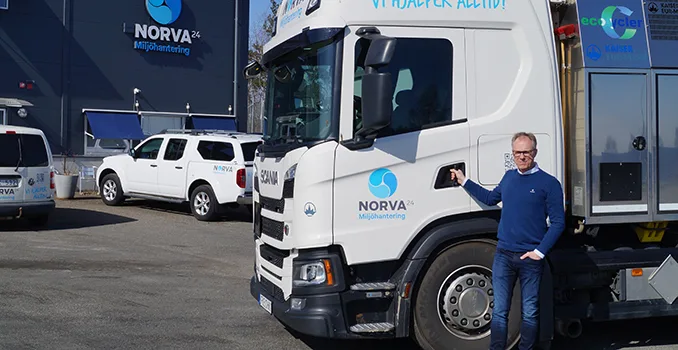 "Detta är ett vägvinnande koncept” - Mikael Persson, VD Norva24 Miljöhantering