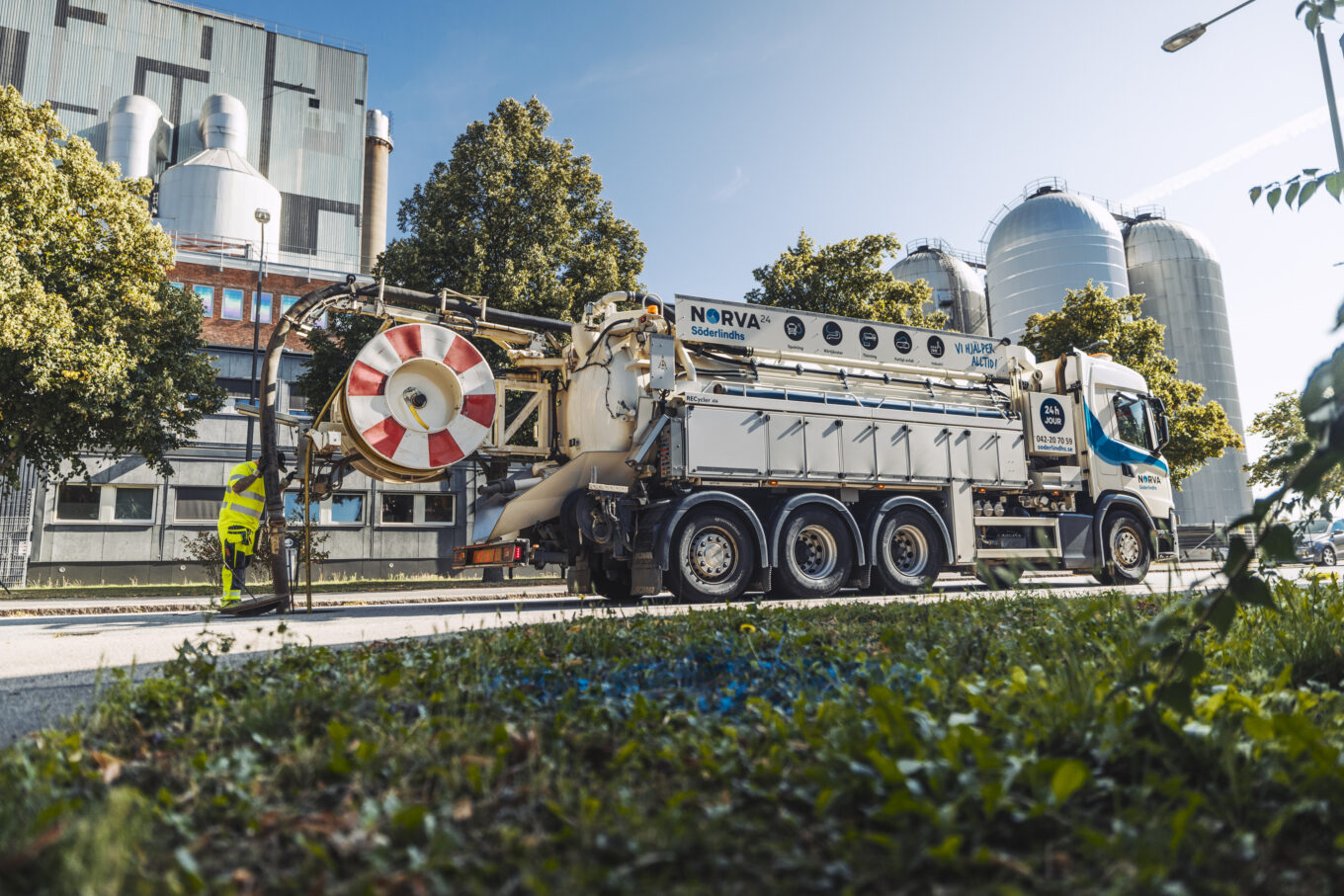 Effektiv och miljövänlig spolning med våra recyclingbilar
