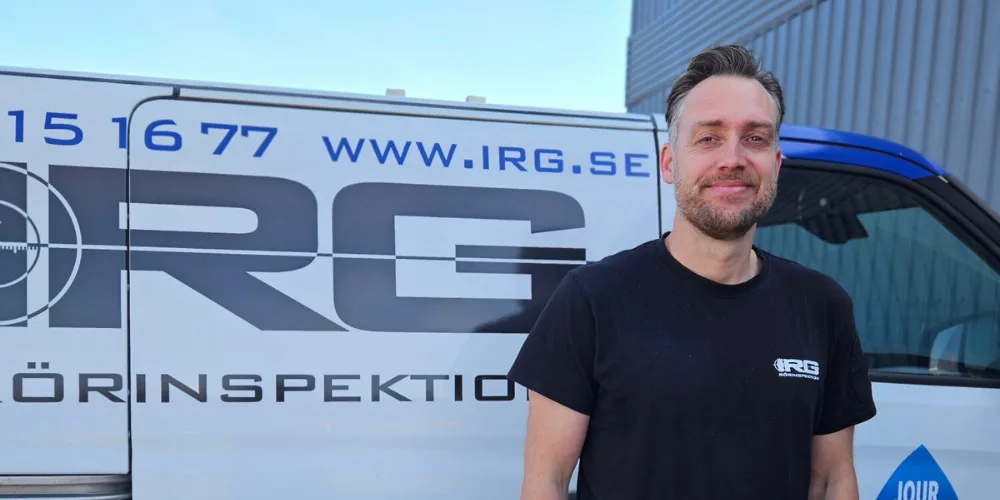 "Jag är väldigt stolt över den egenutvecklade IRG-metoden" - Philip Hellström, VD IRG Rörinspektion