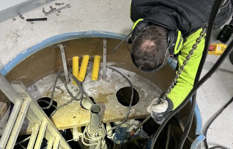 Stöd vid ombyggnation och reparation av pumpstation