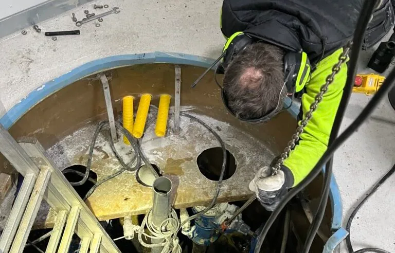 Stöd vid ombyggnation och reparation av pumpstation