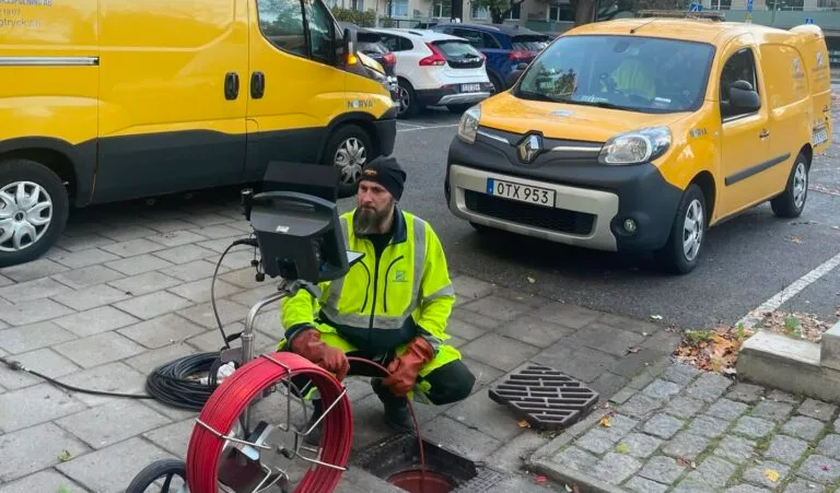 Rörinspektion och högtrycksspolning – trygg start för nyproduktion