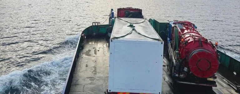 Tömning av reningsverk på Telegrafholmen