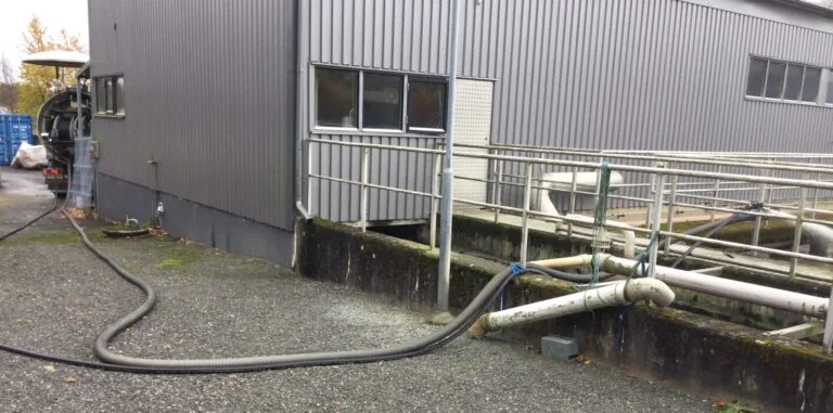 Temporär omdirigering av inkommande avloppsvatten